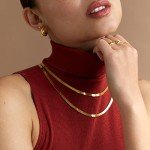 22K Gold Plated 925 Sterling Silver Snake Chain
