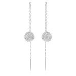Swarovski Meteora Drop Earrings with Clear Crystals