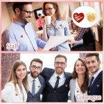 100 Pcs Heart Enamel Pins for Valentine's Day