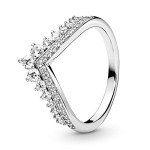 PANDORA Princess Wishbone Ring - Sterling Silver Stackable