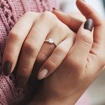 Moissanite Engagement Ring - Round Solitaire Design