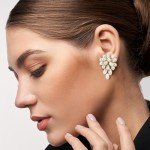 Freshwater Pearl Grape Clip-On Earrings