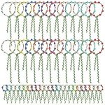 48 Pcs Flower Crown and Bracelet Set