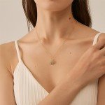 Dainty Green Jade Elephant Pendant Choker Necklace