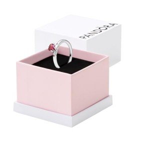 PANDORA You & Me Red Heart Ring - Size 8.5