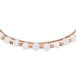 Rose Gold Stainless Steel Beaded Bracelet for Women