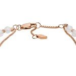 Rose Gold Stainless Steel Beaded Bracelet for Women