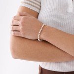 Rose Gold Stainless Steel Beaded Bracelet for Women