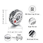 Sterling Silver Cremation Urn Bead Charm for Bracelets