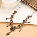 Vintage Art Deco Smokey Topaz Statement Necklace