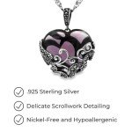 Sterling Silver Filigree Heart Pendant Necklace