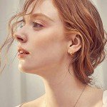 Gold Plated Huggie Earrings for Women 14K