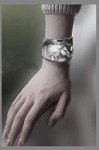 Horse Lover Cuff Bracelet with Two Horse Heads