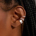 Moodear 3-Piece Chunky Non-Piercing Ear Cuffs