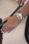 Horse Lover Cuff Bracelet with Two Horse Heads