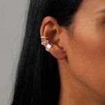 Moodear 3-Piece Chunky Non-Piercing Ear Cuffs