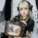 Retro TV Shape Ita Bag for Anime Pins