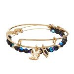 Snoopy Bat Duo Expandable Bangle Bracelet Set