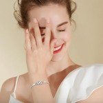 Celtic Knot Silver Cuff Bracelet for Women