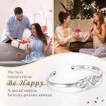 Celtic Knot Silver Cuff Bracelet for Women