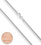 Miabella 925 Sterling Silver 24-Inch Box Chain Necklace