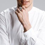 Moss Agate Emerald Cut Silver Signet Ring