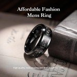 King Will Men's Tungsten Meteorite Inlay Wedding Band