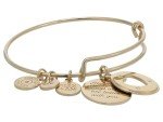 Alex and Ani Gold Love Heart Slider Bracelet
