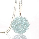 Handmade Crystal Beaded Necklace and Earring Set