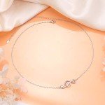 S925 Sterling Silver Sideways Choker Necklace