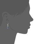 Sterling Silver Blue Sapphire Birthstone Dangle Earrings