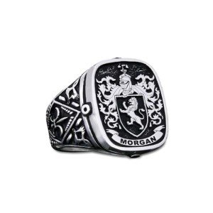 Personalized Family Crest Signet Ring