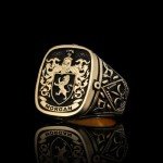 Personalized Family Crest Signet Ring
