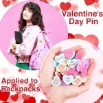 Ceenna 100 Heart Enamel Pins for Valentine's Day