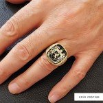 Personalized Family Crest Signet Ring