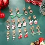 16 Pairs Festive Clip-On Earrings for Women