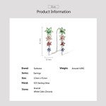 Colorful Orchid Enamel Ear Cuffs in Sterling Silver