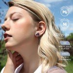 Heart Stud Earrings for Valentine's Day Gift