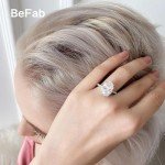 Elegant 925 Sterling Silver Oval-Cut Solitaire Ring