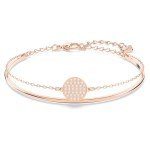 Rose Gold Swarovski Sublima Bangle Bracelet with Crystals