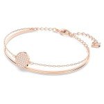 Rose Gold Swarovski Sublima Bangle Bracelet with Crystals