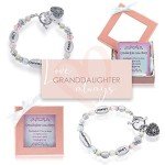 Heart Charm Bracelet for Granddaughter - Sentimental Gift