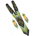 Unique Handmade Beaded Necklace and Earring Set