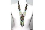 Unique Handmade Beaded Necklace and Earring Set