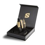 Stylish Men's Leather and Steel Bracelet Gift