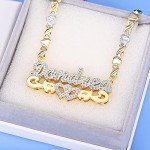 Personalized Double Heart Name Necklace for Everyone