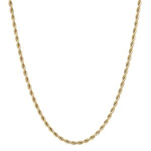 18K Yellow Gold 4MM Rope Chain Necklace