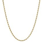 18K Yellow Gold 4MM Rope Chain Necklace