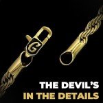 18K Yellow Gold 4MM Rope Chain Necklace