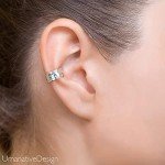 Sterling Silver Adjustable Tribal Ear Cuff